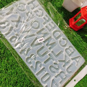 Reverse Alphabet mold with hole