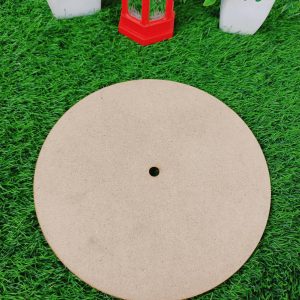 8" MDF clock base with hole